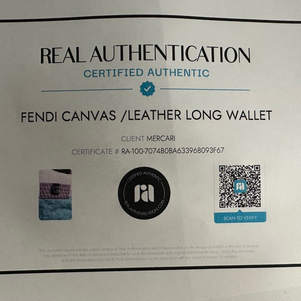 Authentic Fendi Vintage Zucca Donna Wallet in Beige - Picture 11 of 11